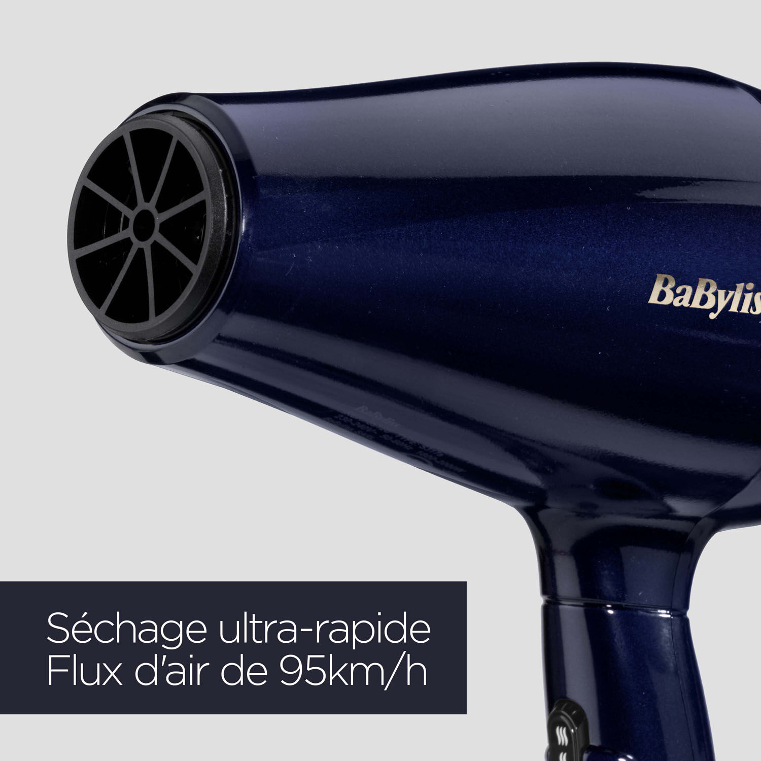 S&eacute;chage ultra-rapide, Flux d'air 95km/h 